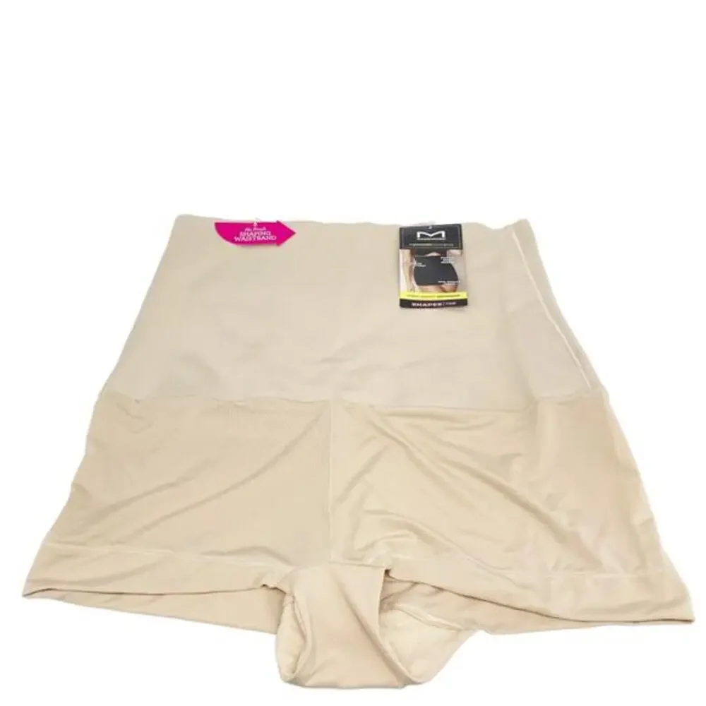 Maidenform Women's Shapewear High Waist Tame Your‎ Tummy Shaping Boyshorts 2XL